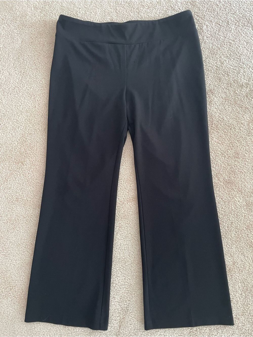 SOHO Apparel Black Wide Leg Pull On Stretch Pants XL